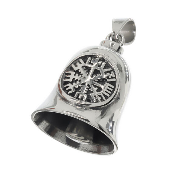 Edelstahlanhänger - Glocke mit Vegvisir