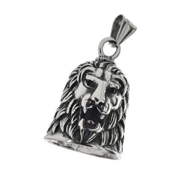 Edelstahlanhänger - Glocke "Lion" mit Schlägel