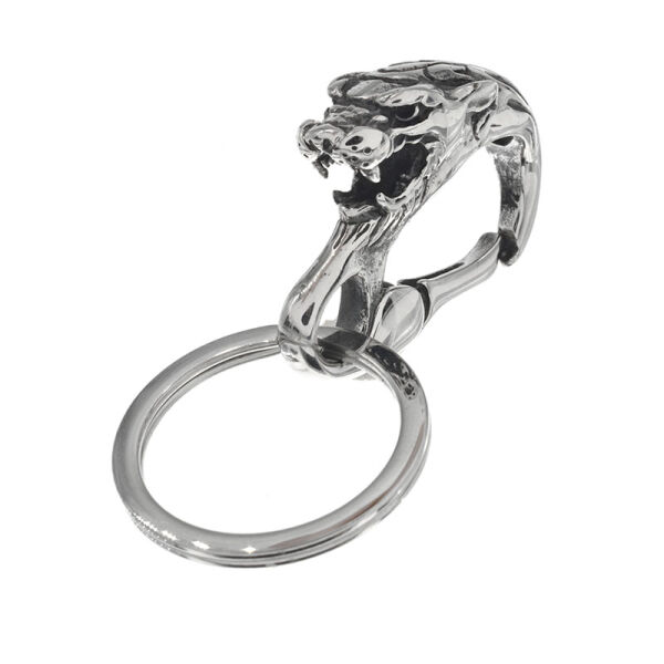 Stainless steel keychain - Tiger