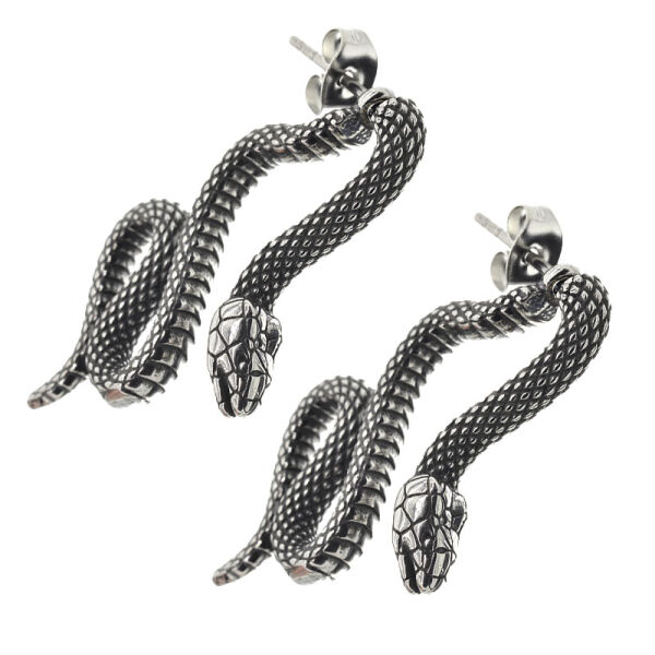 Stainless steel Stud Earring - Serpent