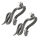 Stainless steel Stud Earring - Serpent