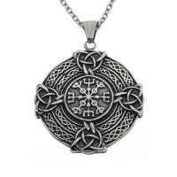 Edelstahlanhänger - Vegvisir "Salmok"