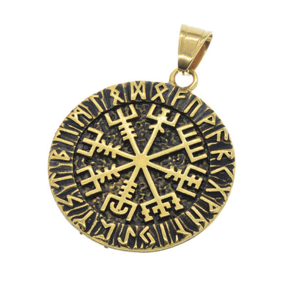 Edelstahlanhänger - Vegvísir