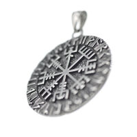 Edelstahlanhänger - Vegvísir Stahl