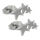 Stainless Steel Stud Earrings - Tri Star