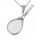 Stainless steel pendant - tennis racket Steel
