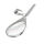 Stainless steel pendant - tennis racket Steel