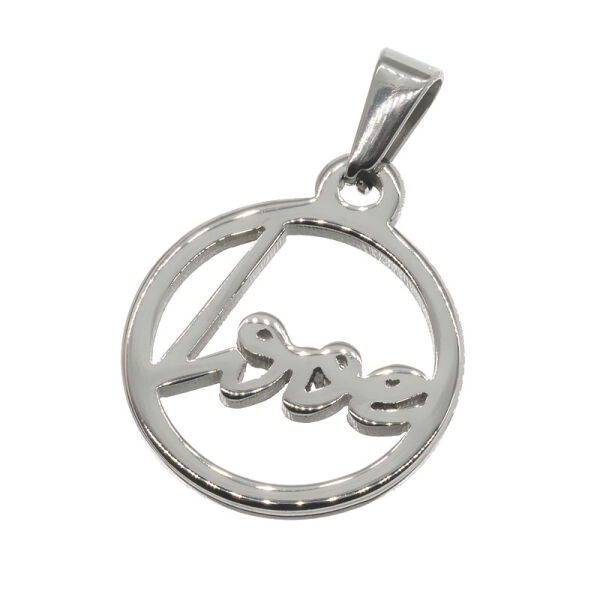 Stainless steel pendant - Love