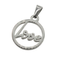 Stainless steel pendant - Love