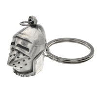 Schlüsselanhänger Zinn - Helm "Bascinet"