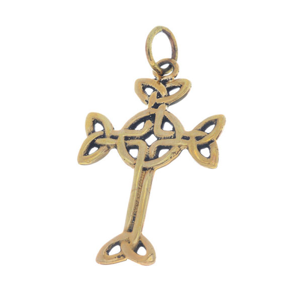 Bronzeanhänger Kreuz aus Keltischem Knoten