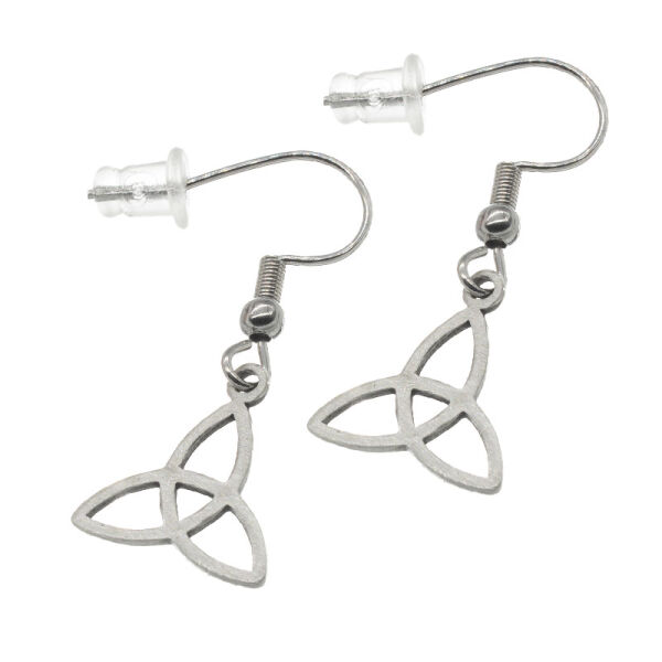 Pewter Earring - Triquetra, simple
