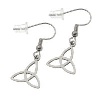 Pewter Earring - Triquetra, simple