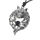 Pewter pendant - Wolve´s Head with Stone
