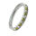 Stainless Steel Ring with Cubic Zirconia White and Green...