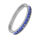 Stainless steel ring - Cubic zirconia Blue 58 DE / 8 US