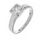 Stainless Steel Ring with Cubic Zirconia  White  52 DE /...