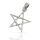 Neo Pentagram Pendant with Angular Star Lines in 925 Sterling Silver