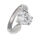 Stainless Steel Ring with Heart-Shaped Cubic Zirconia 49...