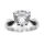 Stainless Steel Ring with Heart-Shaped Cubic Zirconia 58 DE / 8 US
