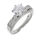 Stainless Steel Ring with Large Cubic 58 DE / 8 US