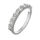 Stainless Steel Ring with Multiple Small Square Cubic...