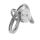 Edelstahlring - Zirkonia Oval mit freien Oval 60 DE / 9 US