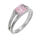 Stainless Steel Ring with Large Cubic 52 DE / 6 US