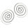 Bronze earrings - Spiral