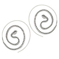 Bronze earrings - snake
