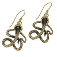 Bronze earrings - Snake “Cobra”