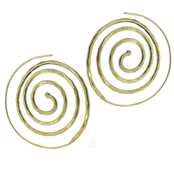 Bronzeohrringe - Hammerschlag
