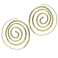 Bronzeohrringe - Hammerschlag