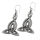 Bronze earrings - double snake