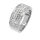 Stainless steel ring - Cubic zirconia White 52 DE / 6 US