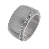 Stainless steel ring - zirconia - solid
