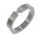 Spannring - mit Zirkonia / abgeflacht Stahl 52 DE / 6 US