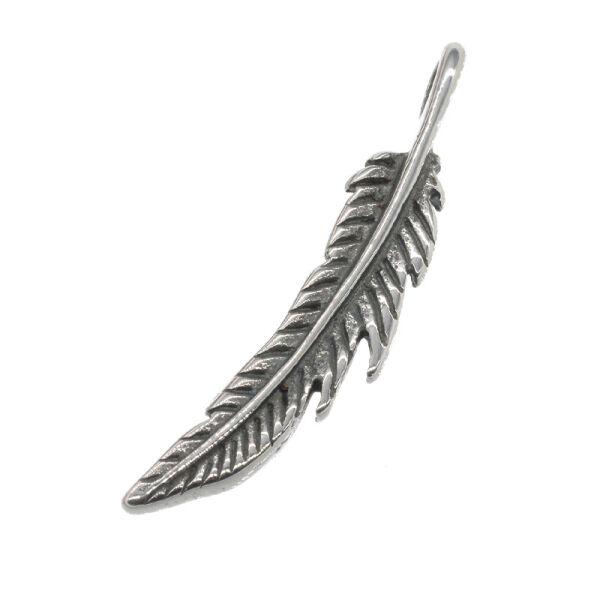 Stainless Steel Pendant - Indian Feather