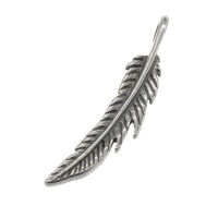 Stainless Steel Pendant - Indian Feather