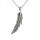 Stainless Steel Pendant - Indian Feather