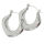Stainless steel hoop earring - Hoop earring with ridges