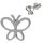 Stainless Steel Butterfly Stud Earrings