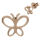 Stainless Steel Butterfly Stud Earrings