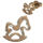 Stainless Steel Stud Earrings - Rocking Horse