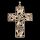 Large Cross With Decoration - Bronze Pendant
