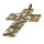 Large Cross With Decoration - Bronze Pendant