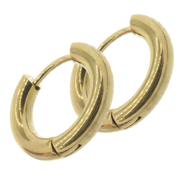 rund poliert PVD-Gold 17 x 3mm