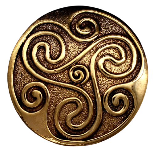 Lederschnur Kelten Schmuckanhänger Triskele Triskel Bronze Keltische Dreiheit 