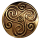 Keltische Triskele - Bronzeanhänger