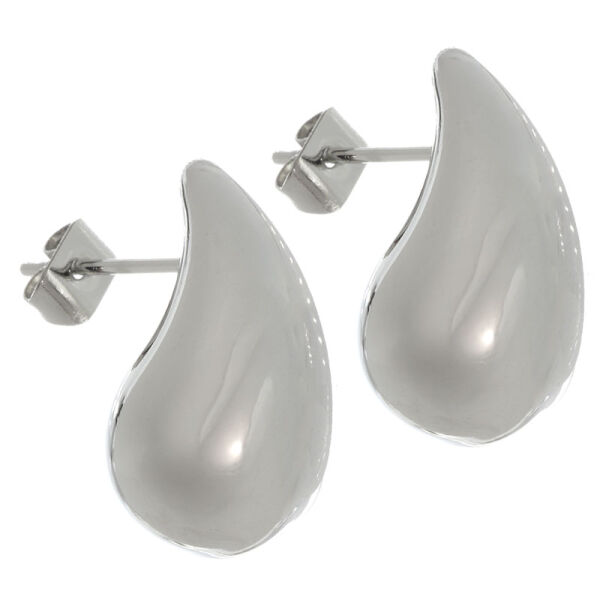 Edelstahlohrstecker - Tropfenform